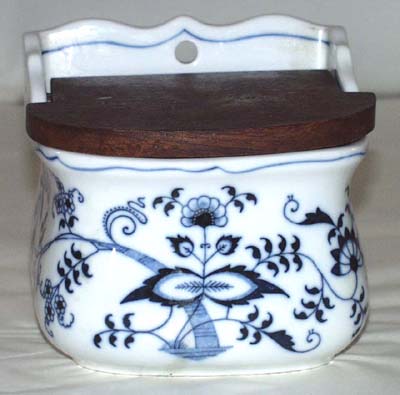 Salt Box with wooden cover c1951 to 1976